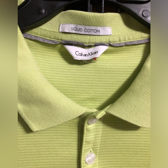 ☘️ CALVIN KLEIN - Liquid Cotten POLO Shirt - Picture 9 of 10